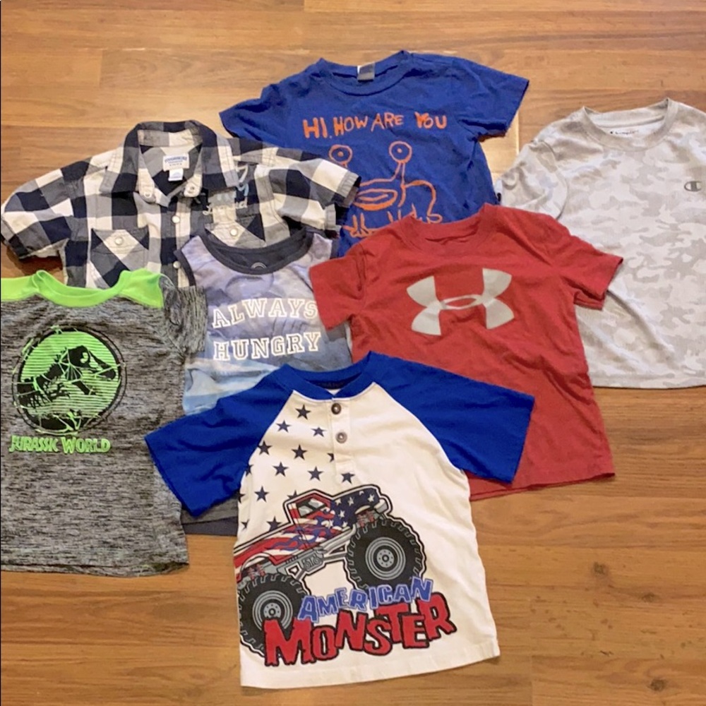 Bundle of 7 boys shirts size 4T